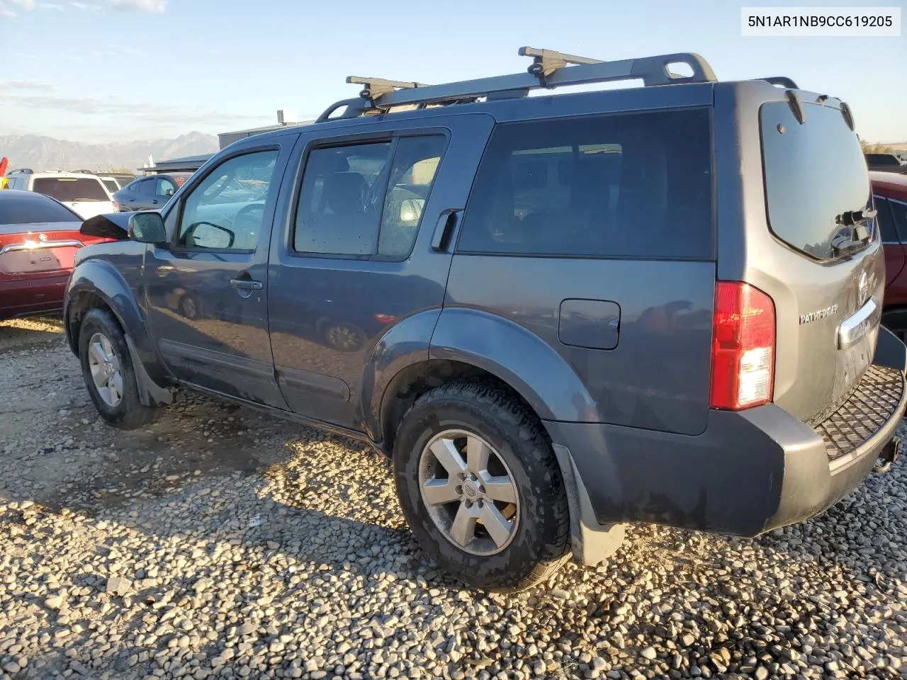 2012 Nissan Pathfinder S VIN: 5N1AR1NB9CC619205 Lot: 76040624