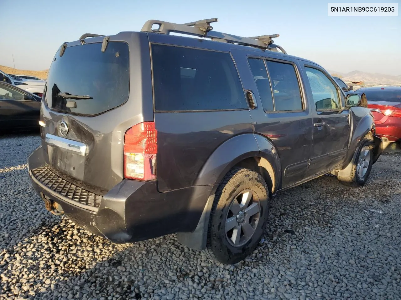 2012 Nissan Pathfinder S VIN: 5N1AR1NB9CC619205 Lot: 76040624