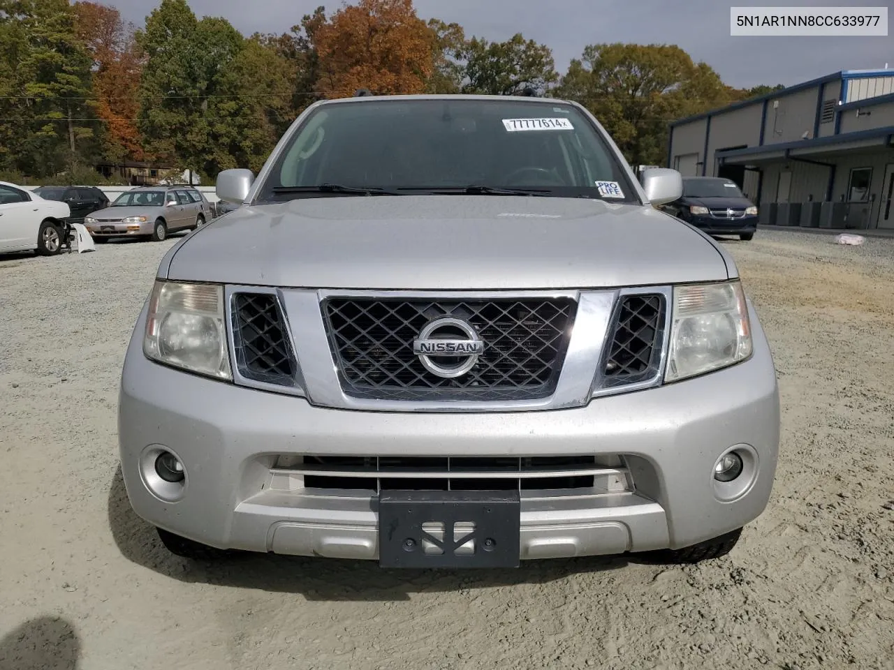 2012 Nissan Pathfinder S VIN: 5N1AR1NN8CC633977 Lot: 77777614