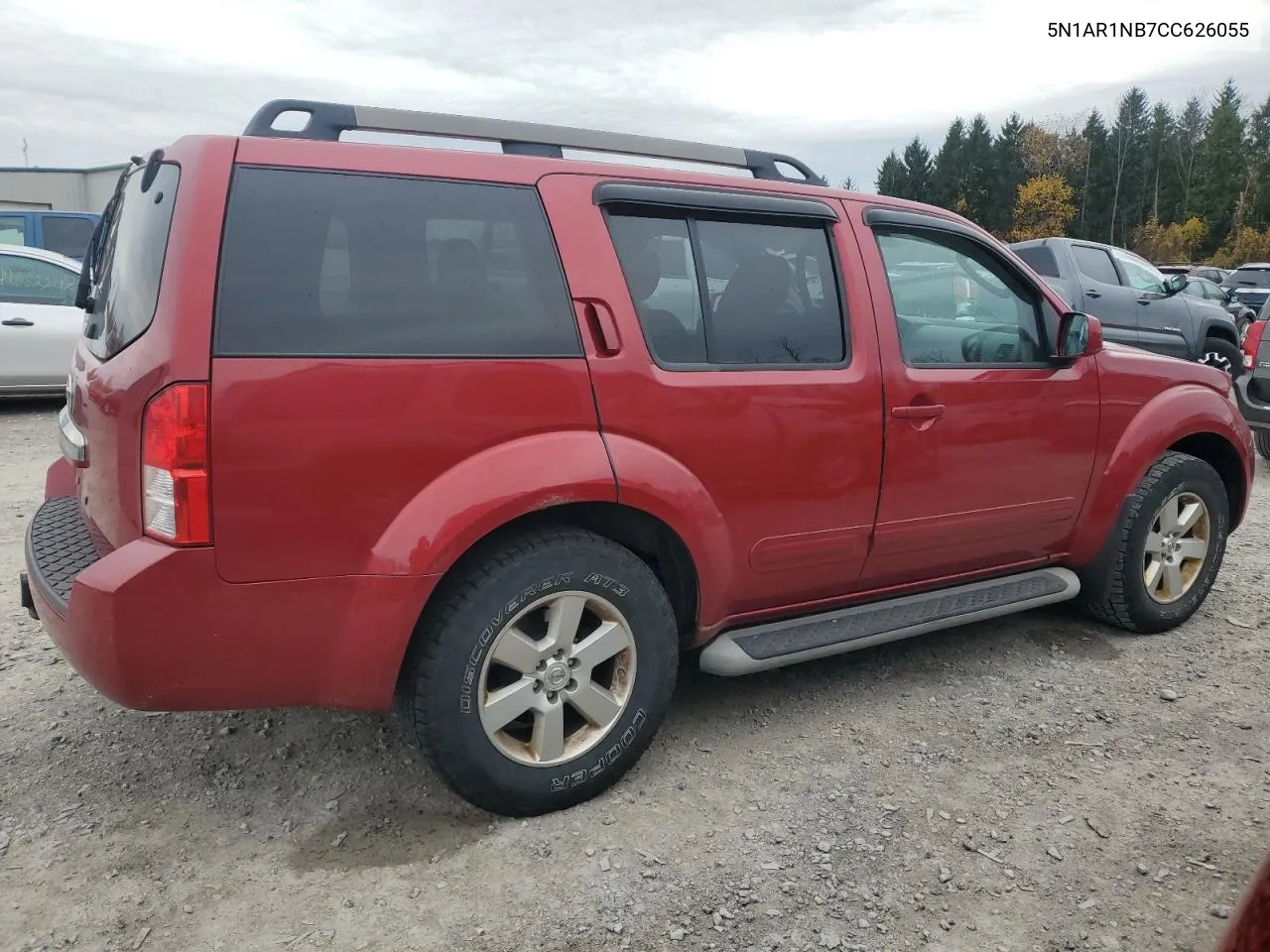 2012 Nissan Pathfinder S VIN: 5N1AR1NB7CC626055 Lot: 78107904