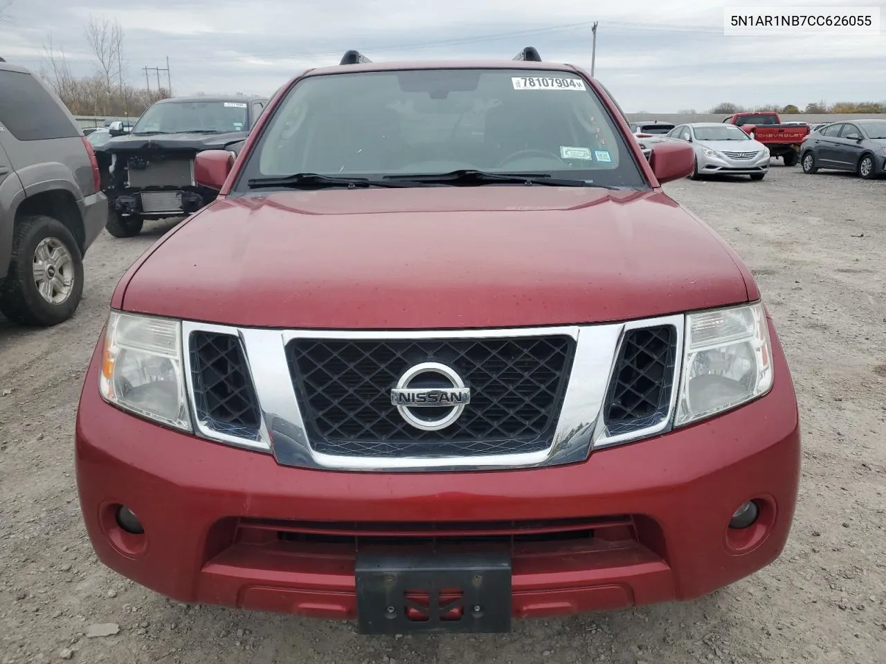 5N1AR1NB7CC626055 2012 Nissan Pathfinder S