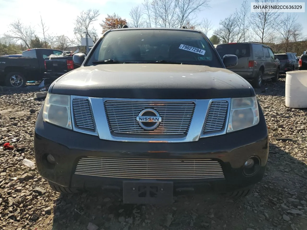 2012 Nissan Pathfinder S VIN: 5N1AR1NB2CC636329 Lot: 79027294