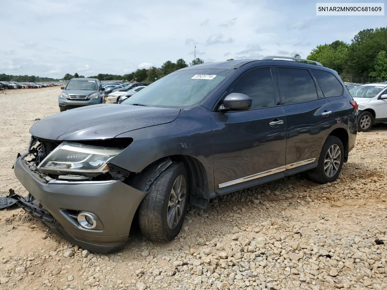 2013 Nissan Pathfinder S VIN: 5N1AR2MN9DC681609 Lot: 55925774