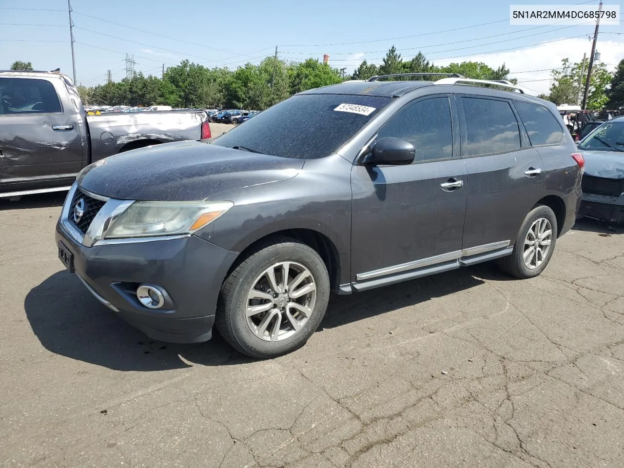 2013 Nissan Pathfinder S VIN: 5N1AR2MM4DC685798 Lot: 57348534