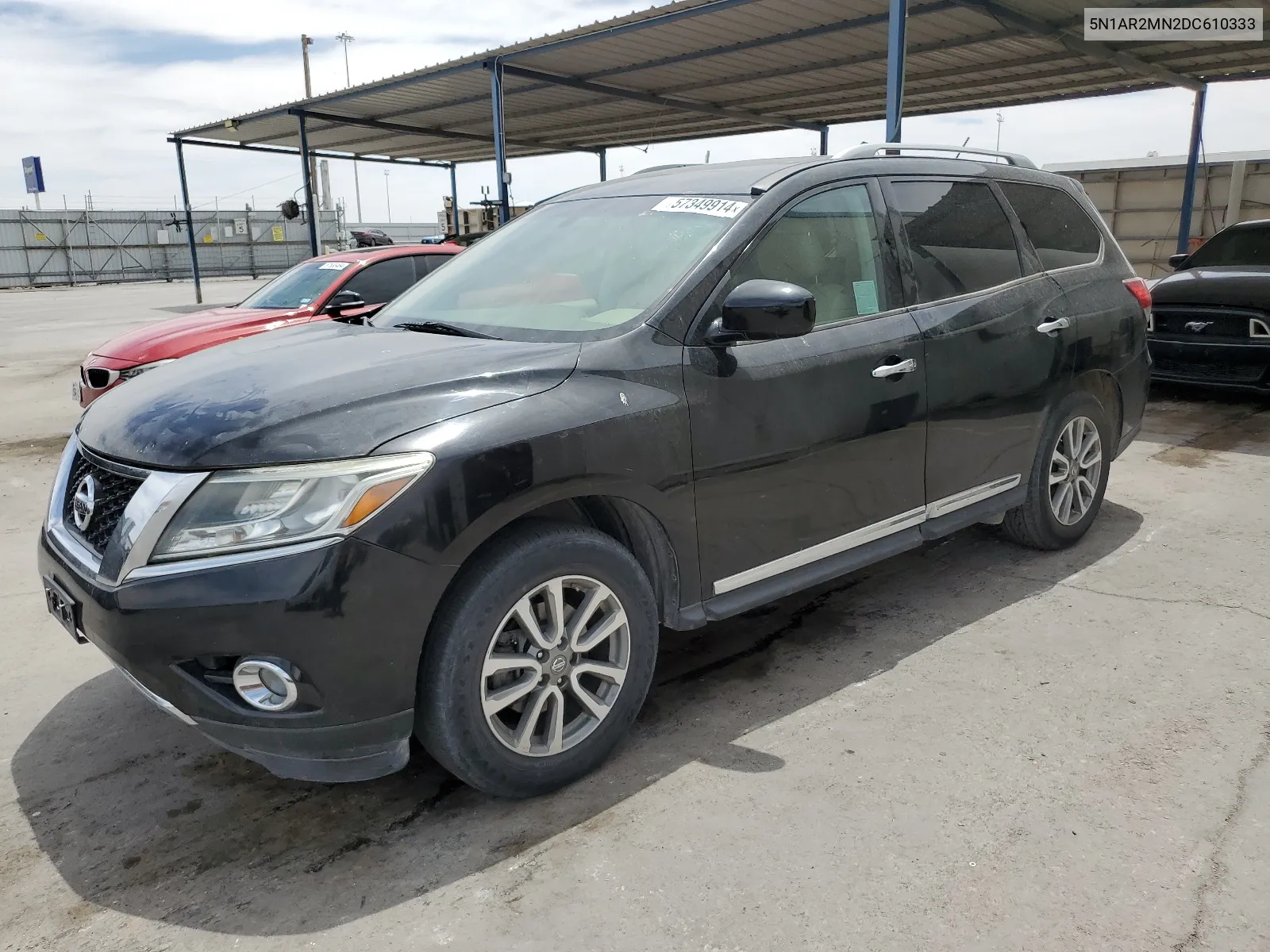 2013 Nissan Pathfinder S VIN: 5N1AR2MN2DC610333 Lot: 57349914