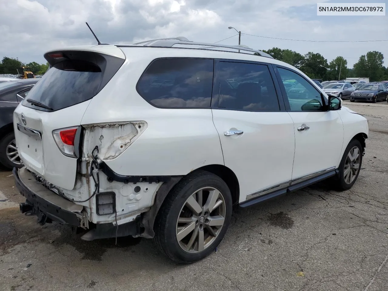 2013 Nissan Pathfinder S VIN: 5N1AR2MM3DC678972 Lot: 61114024