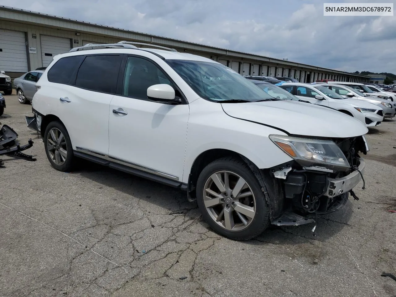 2013 Nissan Pathfinder S VIN: 5N1AR2MM3DC678972 Lot: 61114024