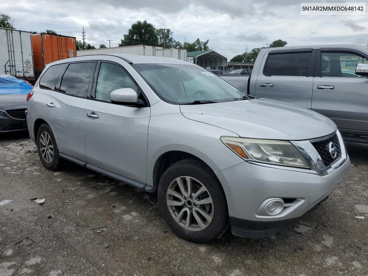 2013 Nissan Pathfinder S VIN: 5N1AR2MMXDC648142 Lot: 61942724