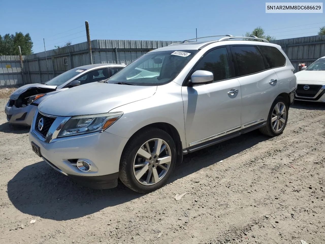 2013 Nissan Pathfinder S VIN: 5N1AR2MM8DC686629 Lot: 62255354