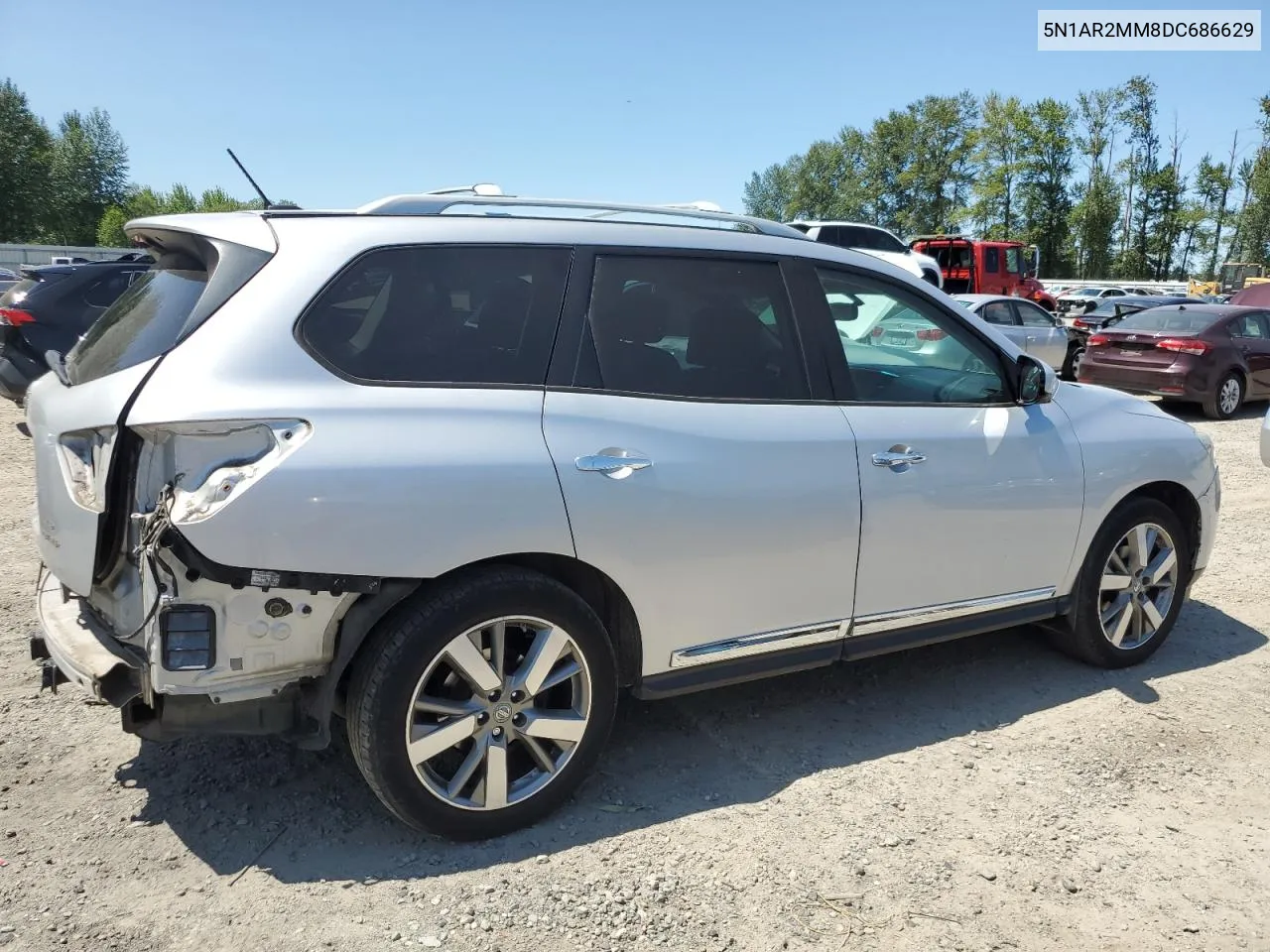 2013 Nissan Pathfinder S VIN: 5N1AR2MM8DC686629 Lot: 62255354