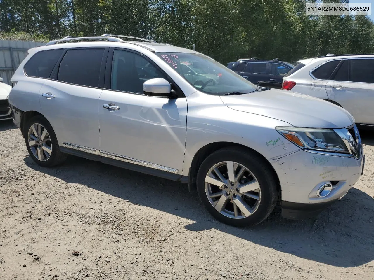 2013 Nissan Pathfinder S VIN: 5N1AR2MM8DC686629 Lot: 62255354