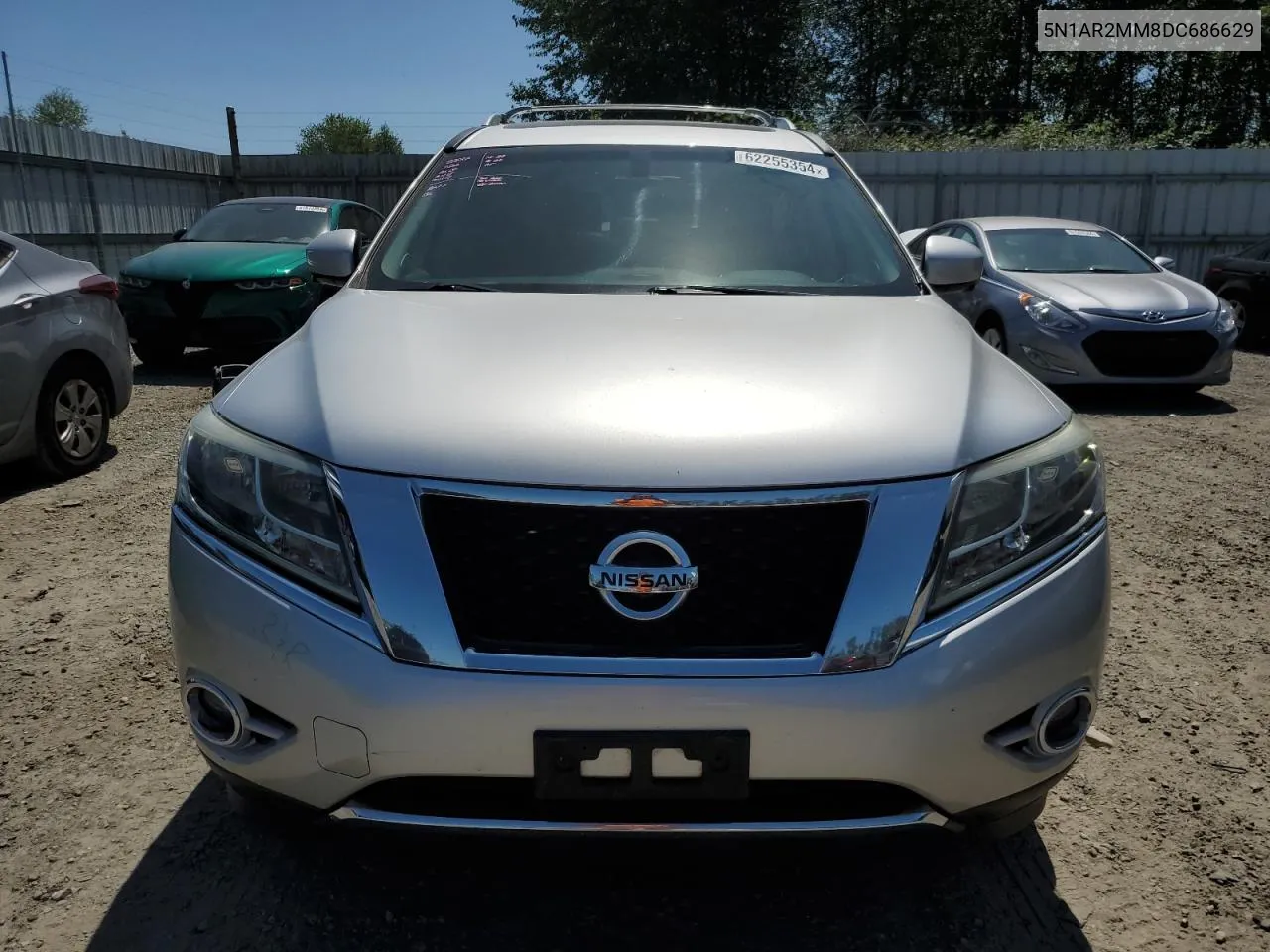 2013 Nissan Pathfinder S VIN: 5N1AR2MM8DC686629 Lot: 62255354