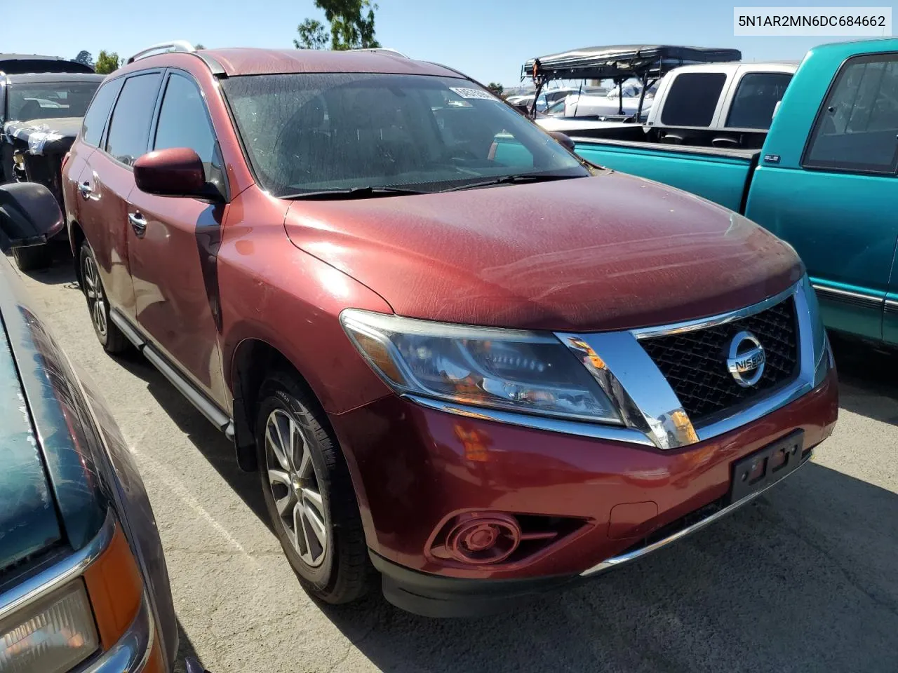 2013 Nissan Pathfinder S VIN: 5N1AR2MN6DC684662 Lot: 64575594