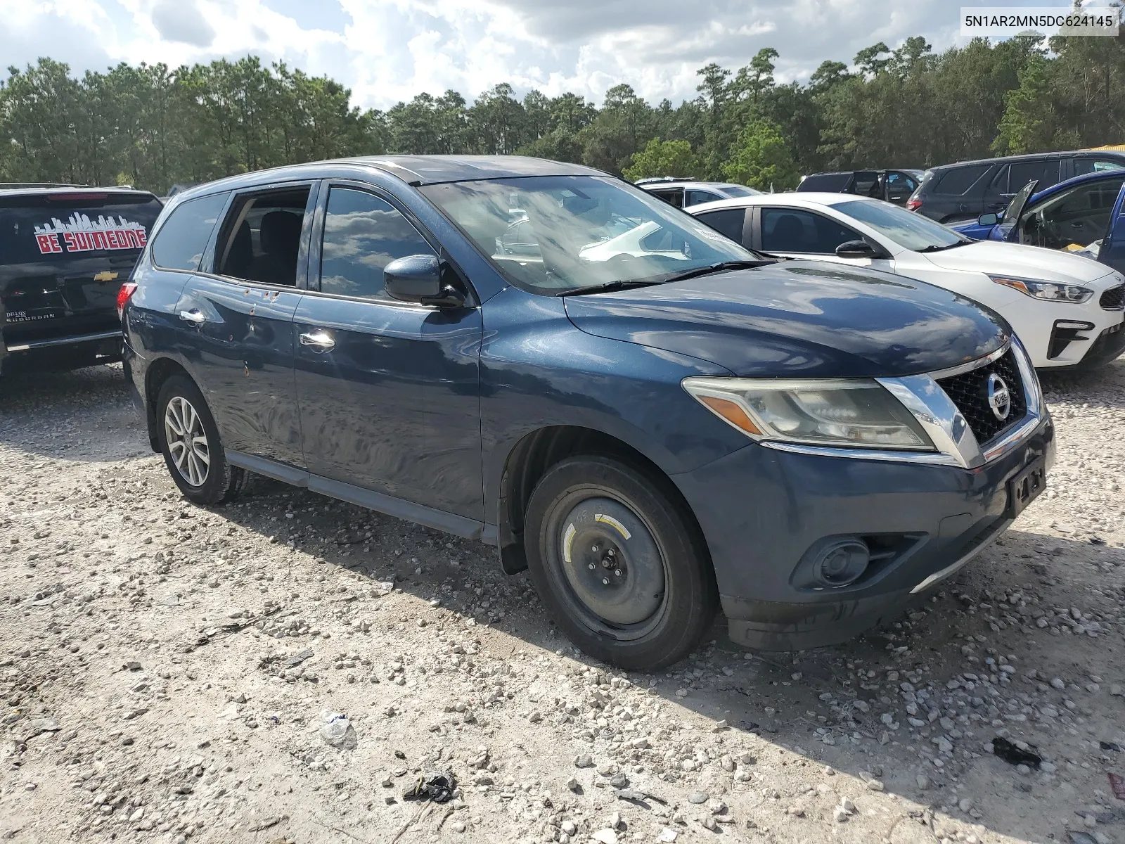 2013 Nissan Pathfinder S VIN: 5N1AR2MN5DC624145 Lot: 64966654