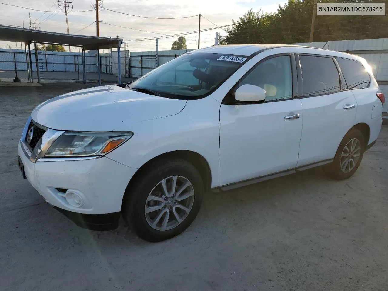 2013 Nissan Pathfinder S VIN: 5N1AR2MN1DC678946 Lot: 66670264