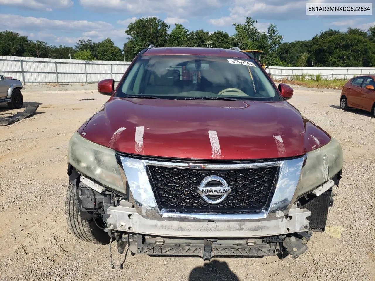 2013 Nissan Pathfinder S VIN: 5N1AR2MNXDC622634 Lot: 67532744