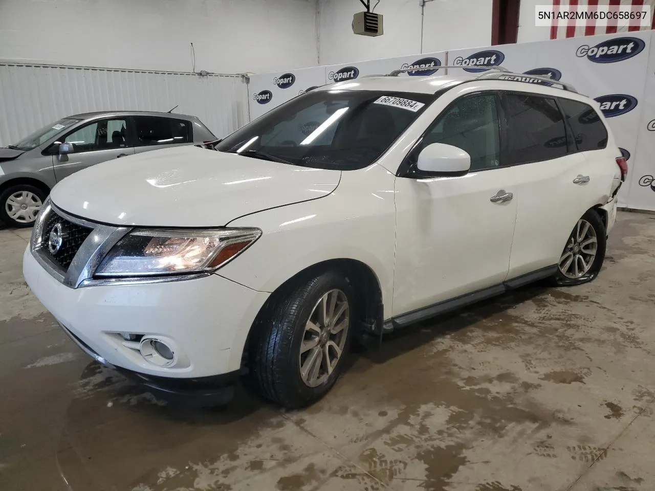 2013 Nissan Pathfinder S VIN: 5N1AR2MM6DC658697 Lot: 68101884