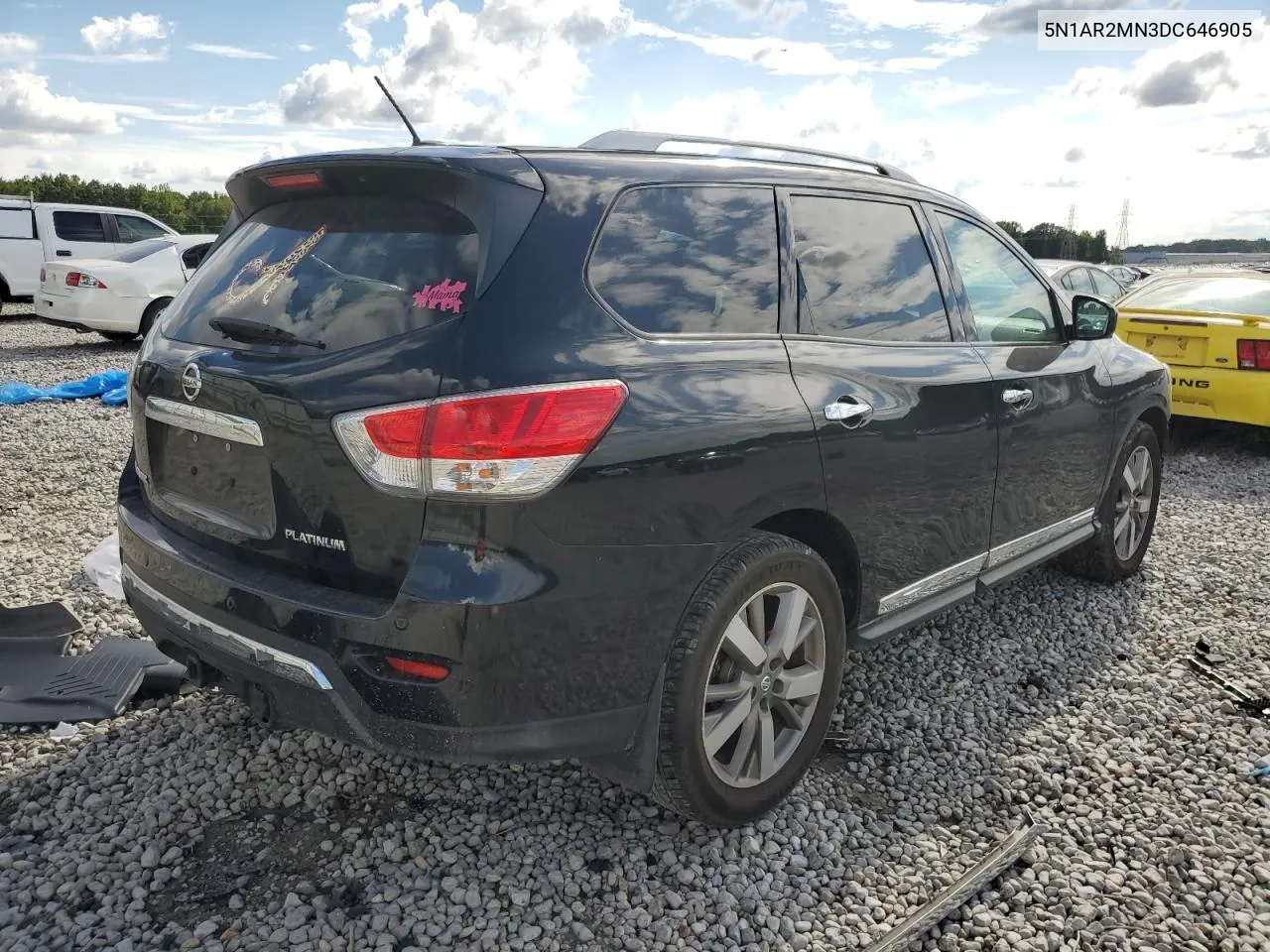 2013 Nissan Pathfinder S VIN: 5N1AR2MN3DC646905 Lot: 68539564