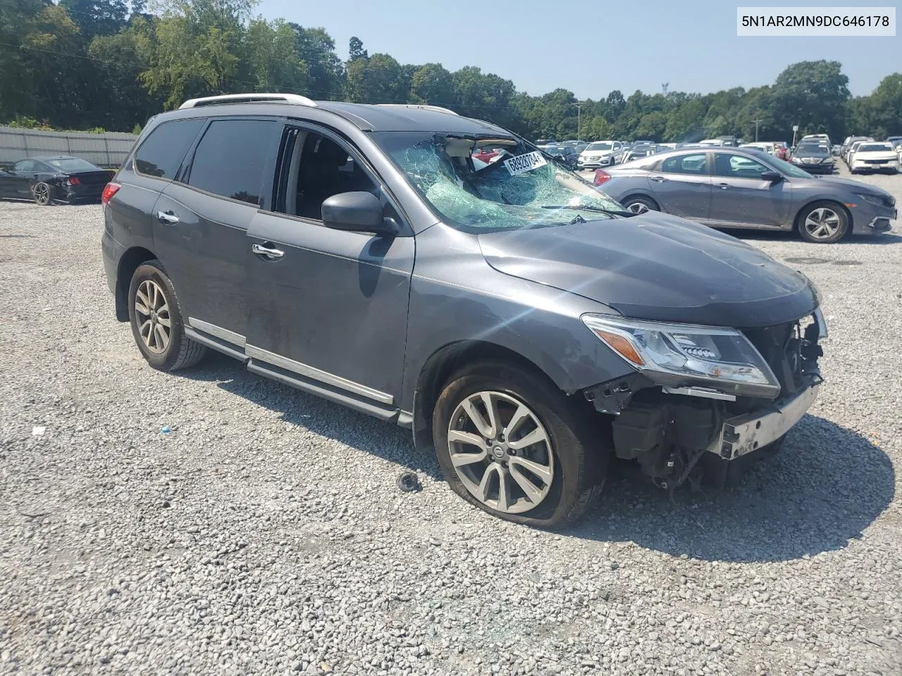 2013 Nissan Pathfinder S VIN: 5N1AR2MN9DC646178 Lot: 68928784