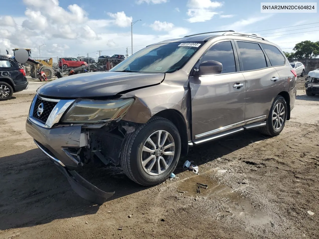 5N1AR2MN2DC604824 2013 Nissan Pathfinder S