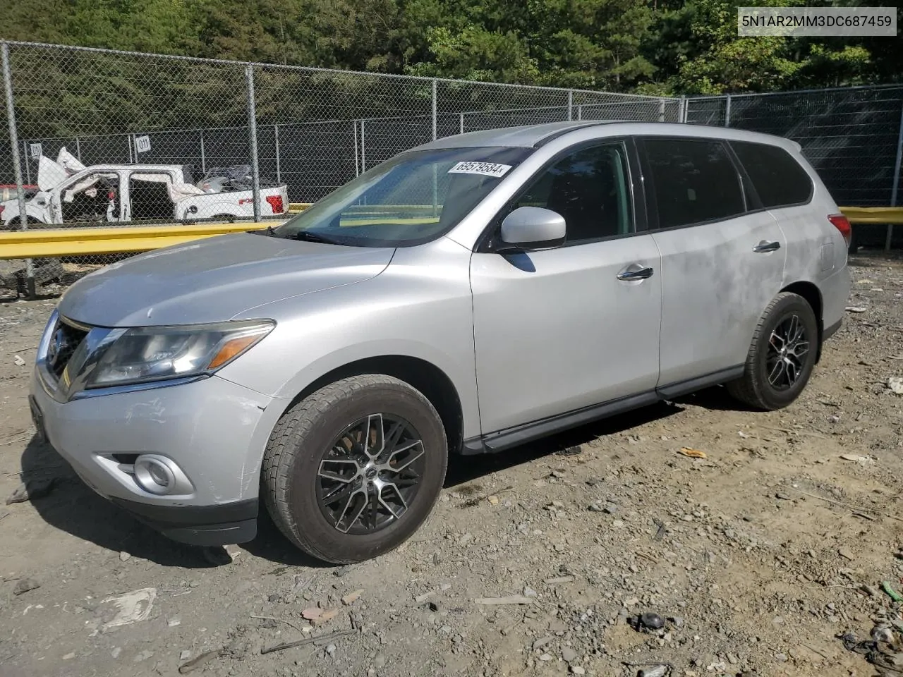 2013 Nissan Pathfinder S VIN: 5N1AR2MM3DC687459 Lot: 69579584