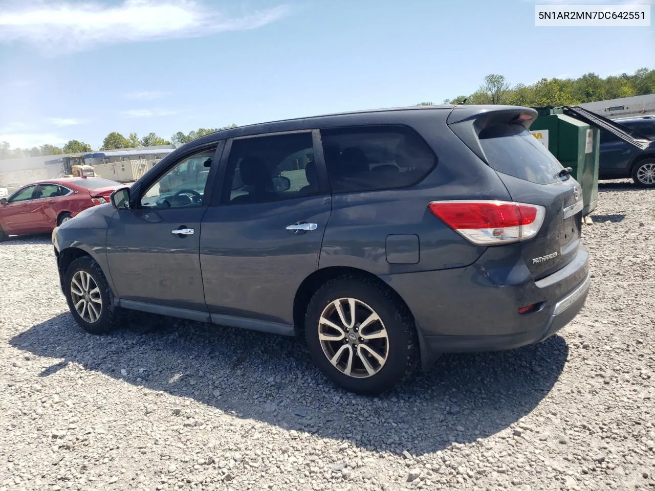 2013 Nissan Pathfinder S VIN: 5N1AR2MN7DC642551 Lot: 69854834