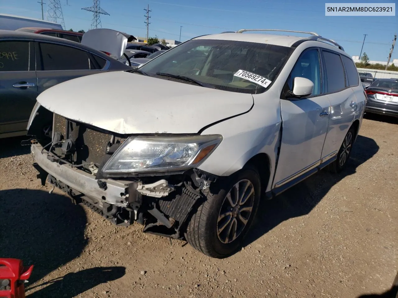 2013 Nissan Pathfinder S VIN: 5N1AR2MM8DC623921 Lot: 70569274