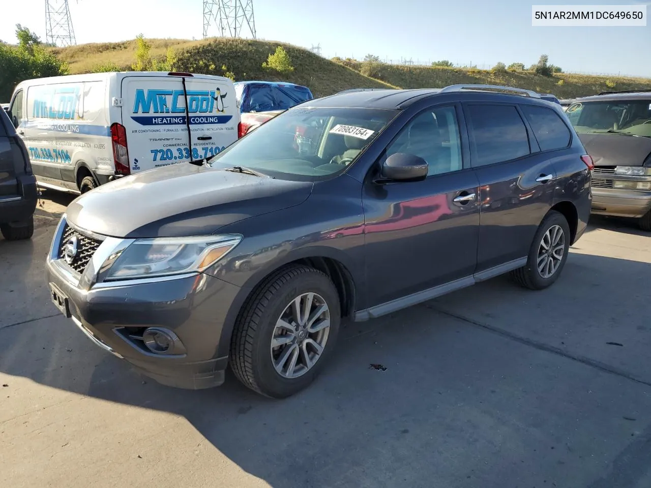 2013 Nissan Pathfinder S VIN: 5N1AR2MM1DC649650 Lot: 70983154