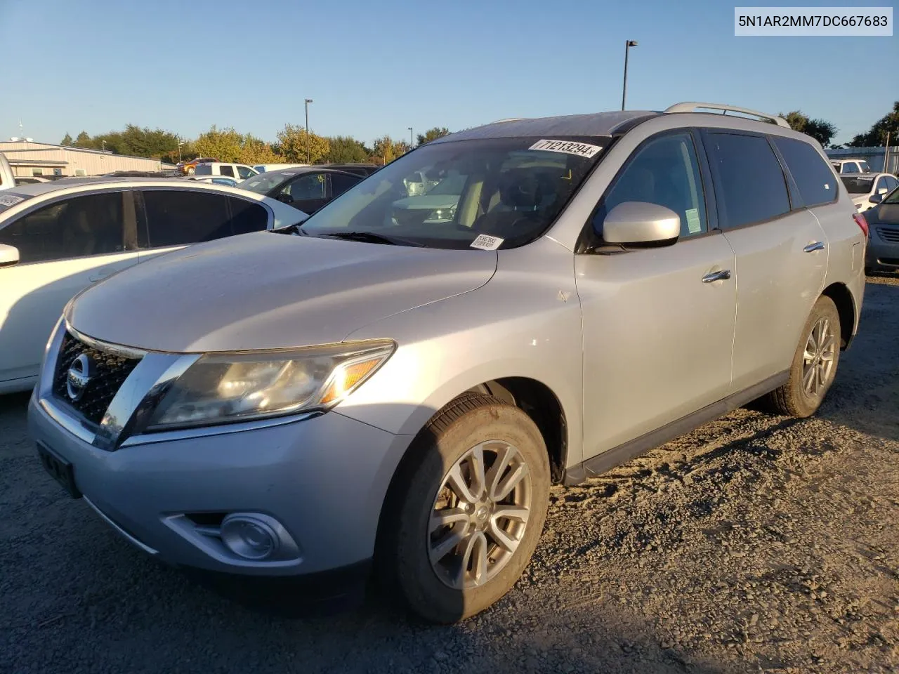 2013 Nissan Pathfinder S VIN: 5N1AR2MM7DC667683 Lot: 71213294