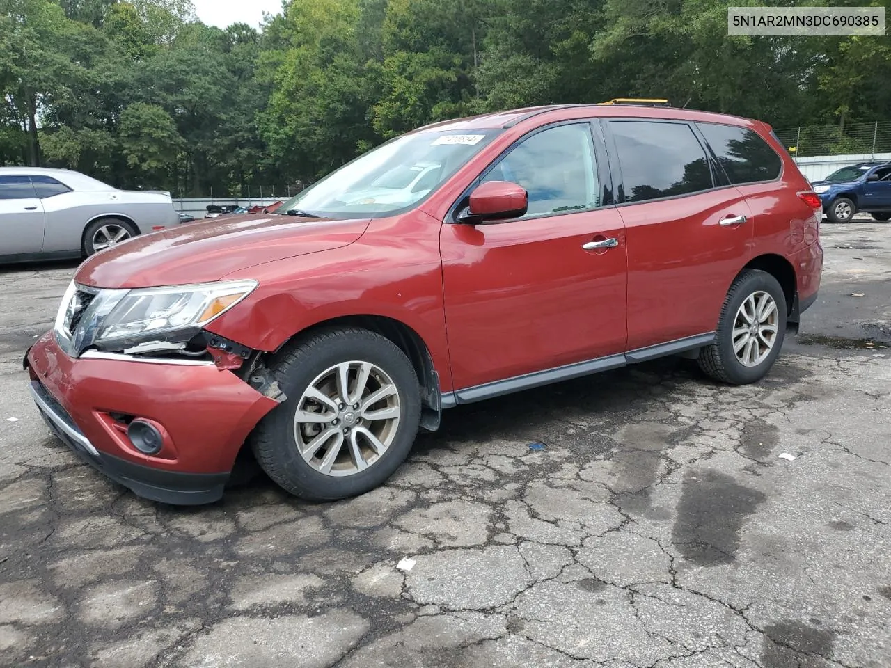 2013 Nissan Pathfinder S VIN: 5N1AR2MN3DC690385 Lot: 71410854