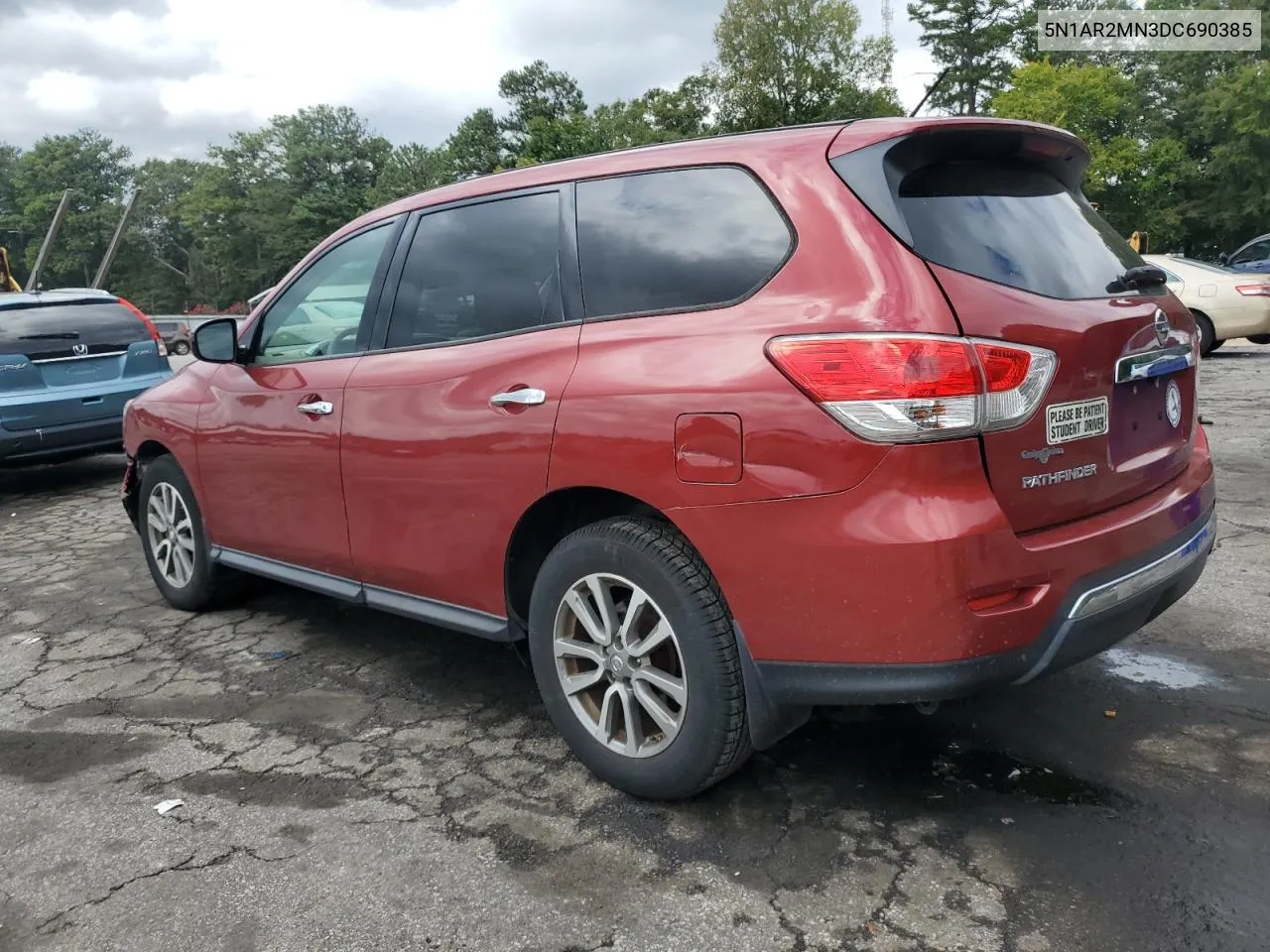 2013 Nissan Pathfinder S VIN: 5N1AR2MN3DC690385 Lot: 71410854