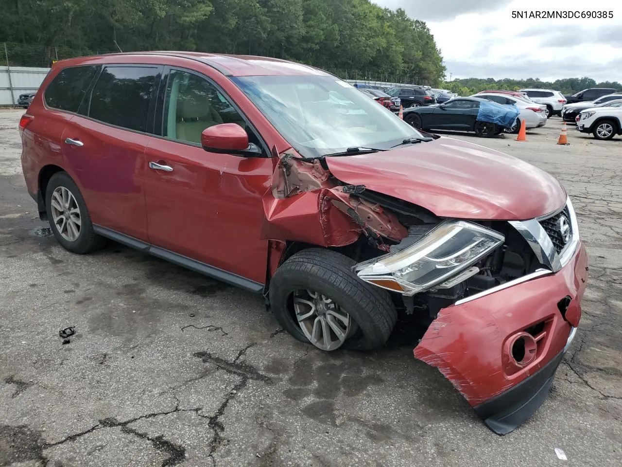 2013 Nissan Pathfinder S VIN: 5N1AR2MN3DC690385 Lot: 71410854