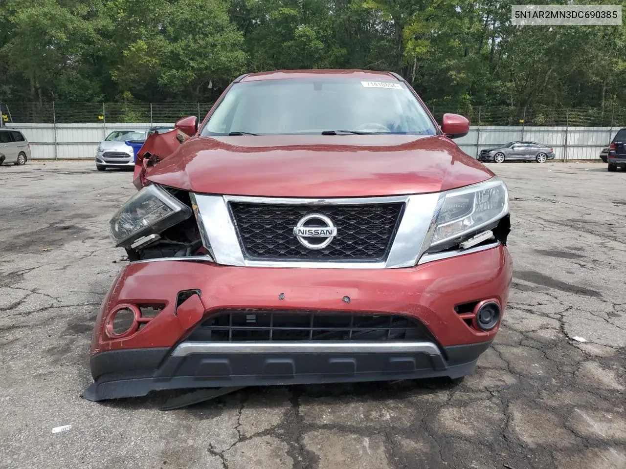 2013 Nissan Pathfinder S VIN: 5N1AR2MN3DC690385 Lot: 71410854