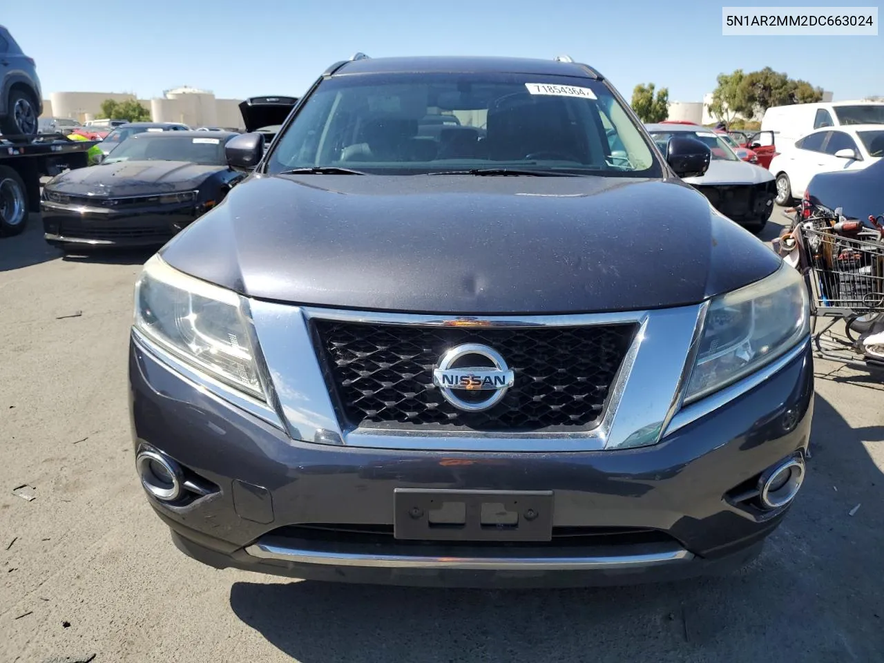 2013 Nissan Pathfinder S VIN: 5N1AR2MM2DC663024 Lot: 71854364