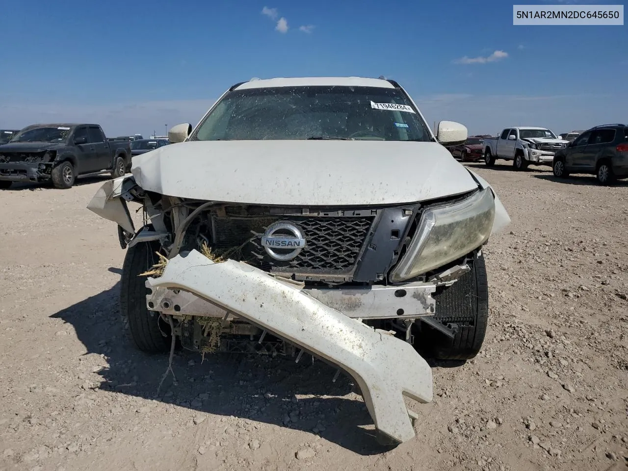 2013 Nissan Pathfinder S VIN: 5N1AR2MN2DC645650 Lot: 71946284