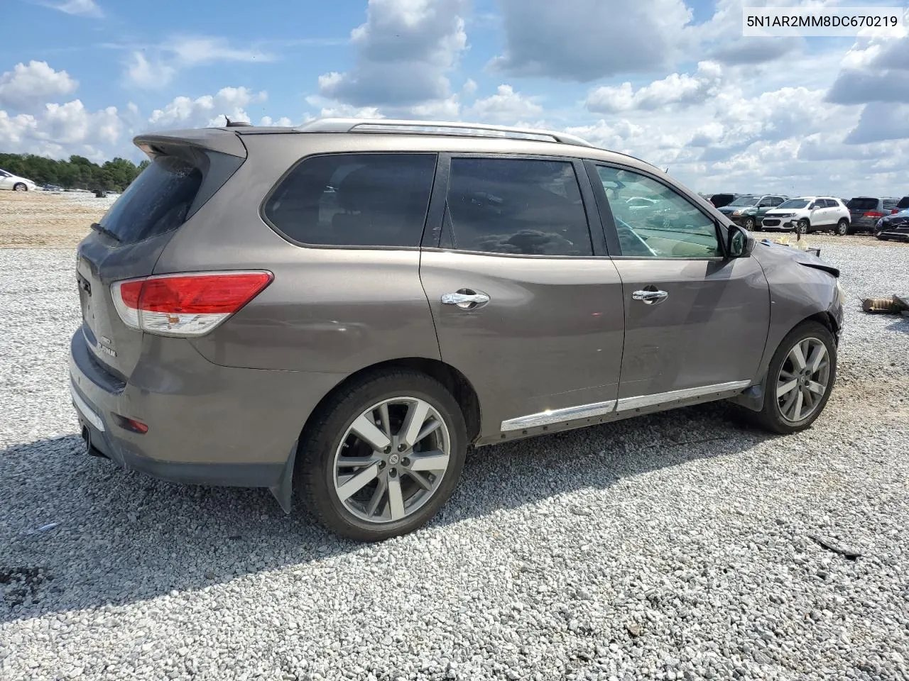 2013 Nissan Pathfinder S VIN: 5N1AR2MM8DC670219 Lot: 72006224