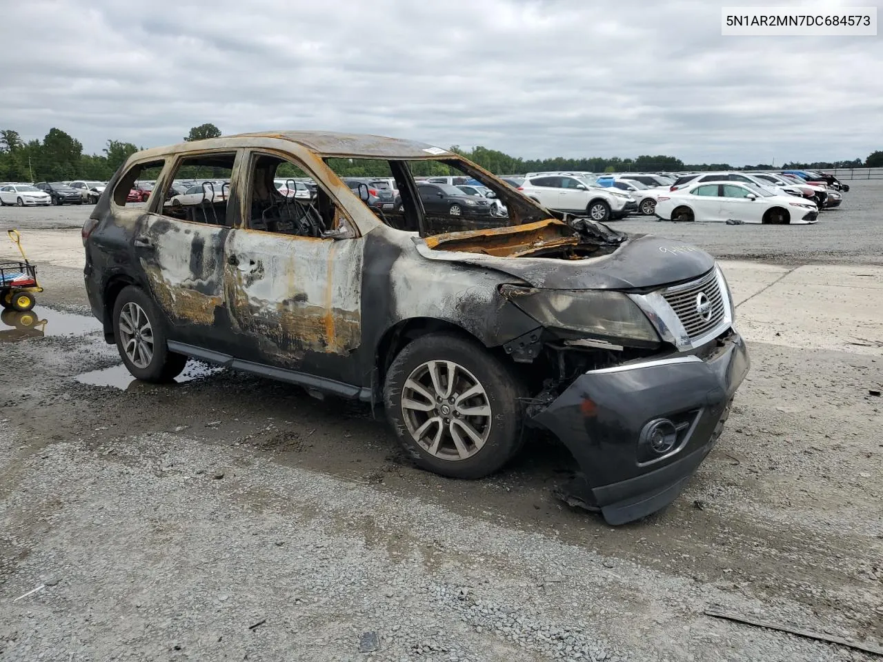 2013 Nissan Pathfinder S VIN: 5N1AR2MN7DC684573 Lot: 72055214