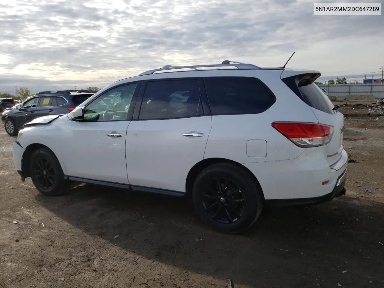 2013 Nissan Pathfinder S VIN: 5N1AR2MM2DC647289 Lot: 72517464