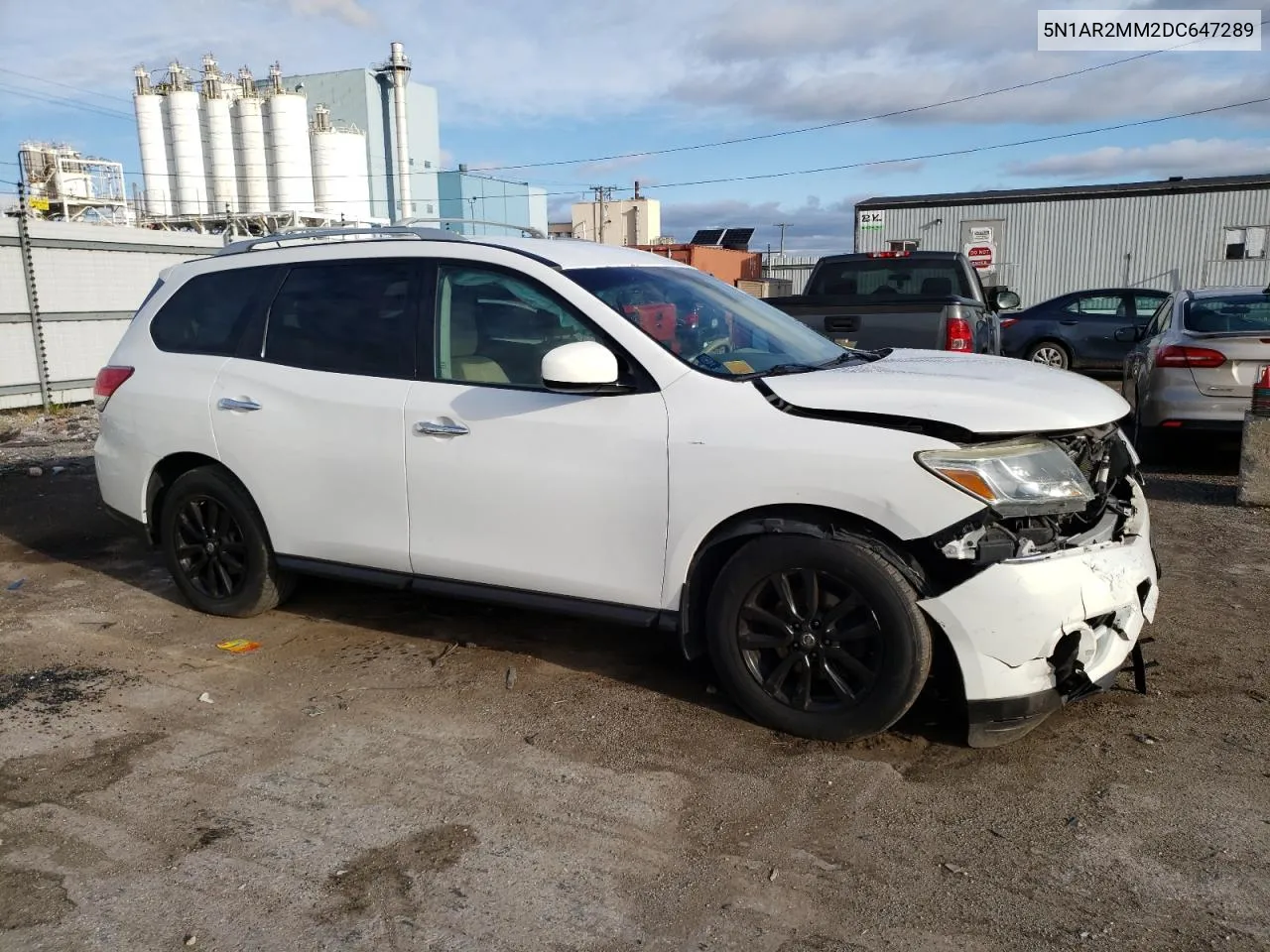 2013 Nissan Pathfinder S VIN: 5N1AR2MM2DC647289 Lot: 72517464