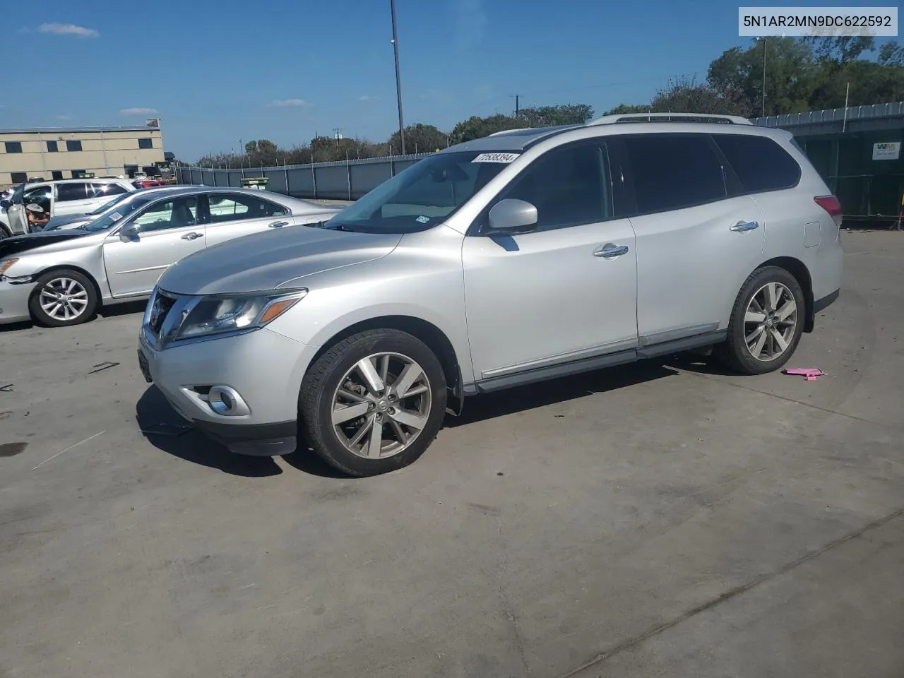 2013 Nissan Pathfinder S VIN: 5N1AR2MN9DC622592 Lot: 72538394