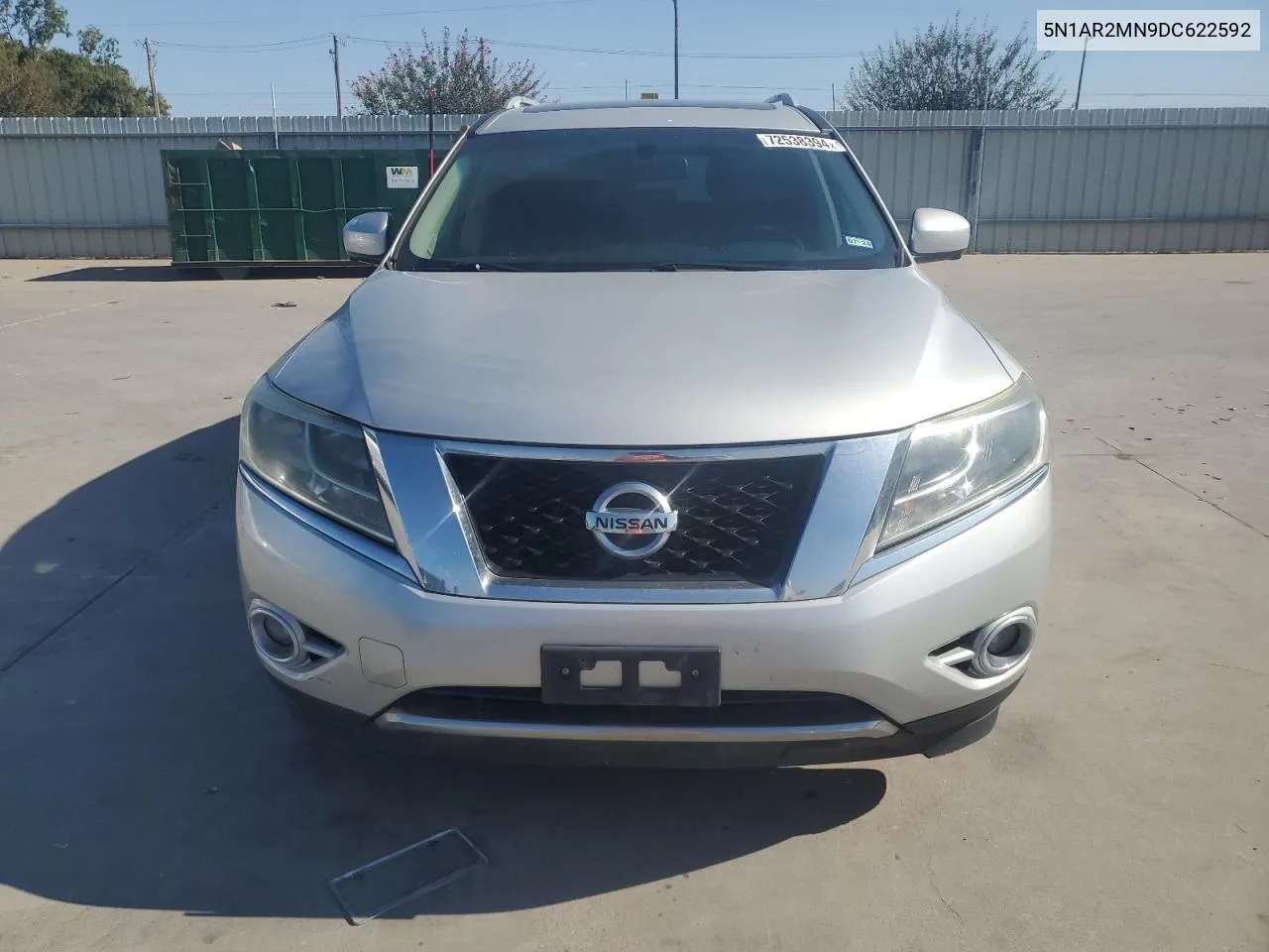 2013 Nissan Pathfinder S VIN: 5N1AR2MN9DC622592 Lot: 72538394