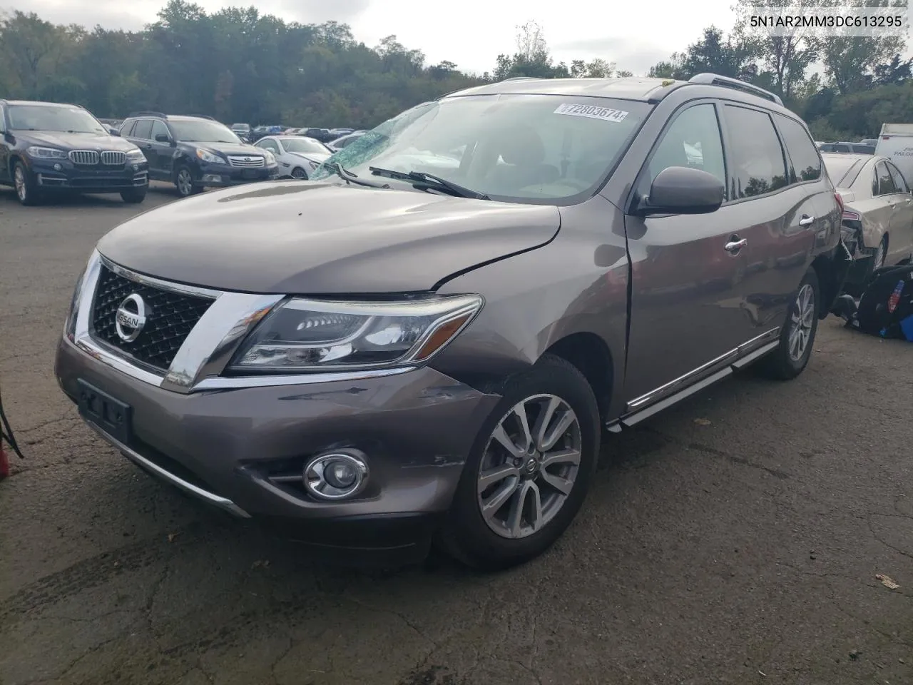 2013 Nissan Pathfinder S VIN: 5N1AR2MM3DC613295 Lot: 72803674