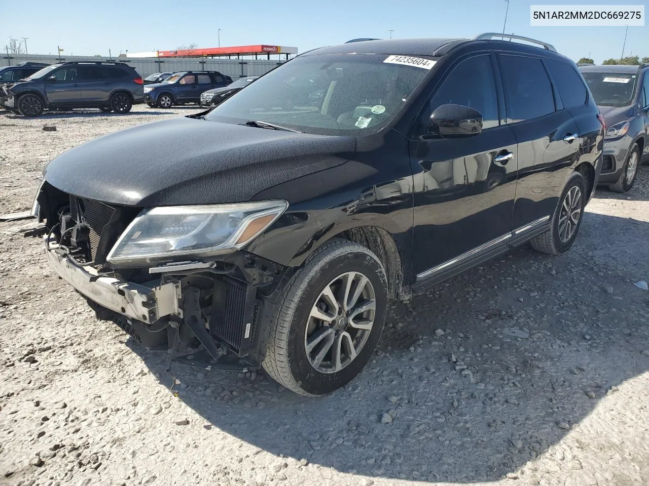 2013 Nissan Pathfinder S VIN: 5N1AR2MM2DC669275 Lot: 74235604