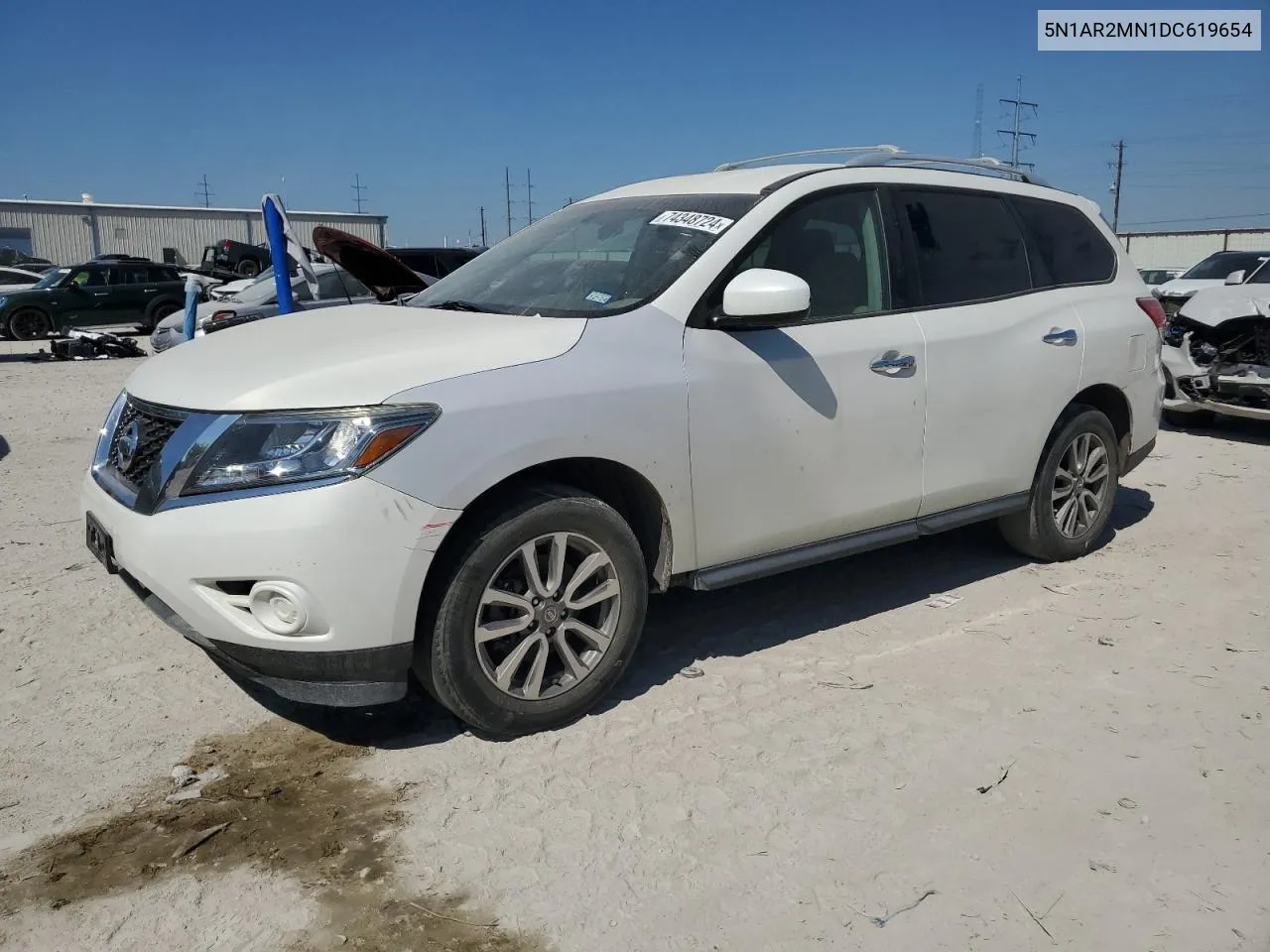 2013 Nissan Pathfinder S VIN: 5N1AR2MN1DC619654 Lot: 74348724