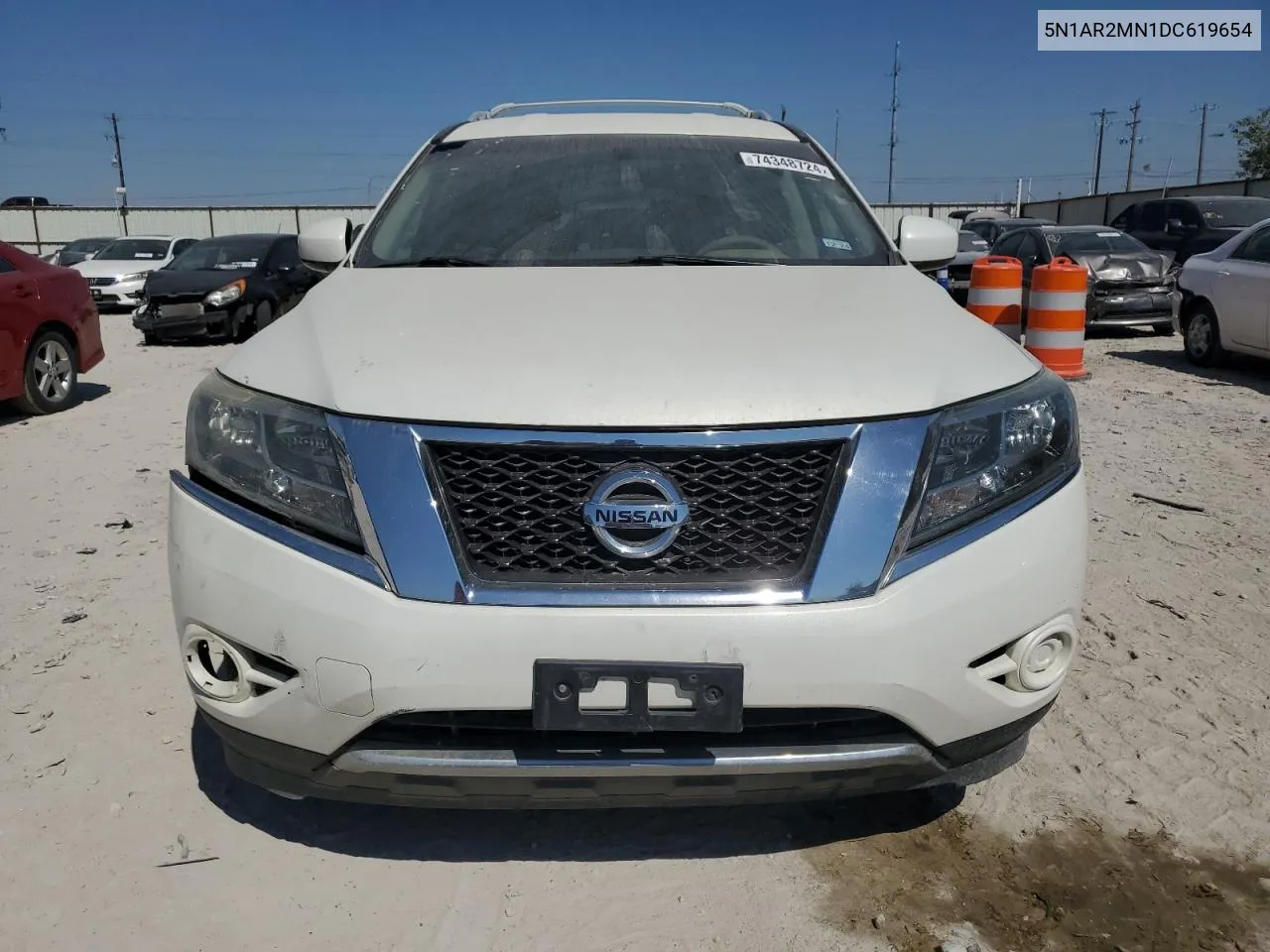 2013 Nissan Pathfinder S VIN: 5N1AR2MN1DC619654 Lot: 74348724