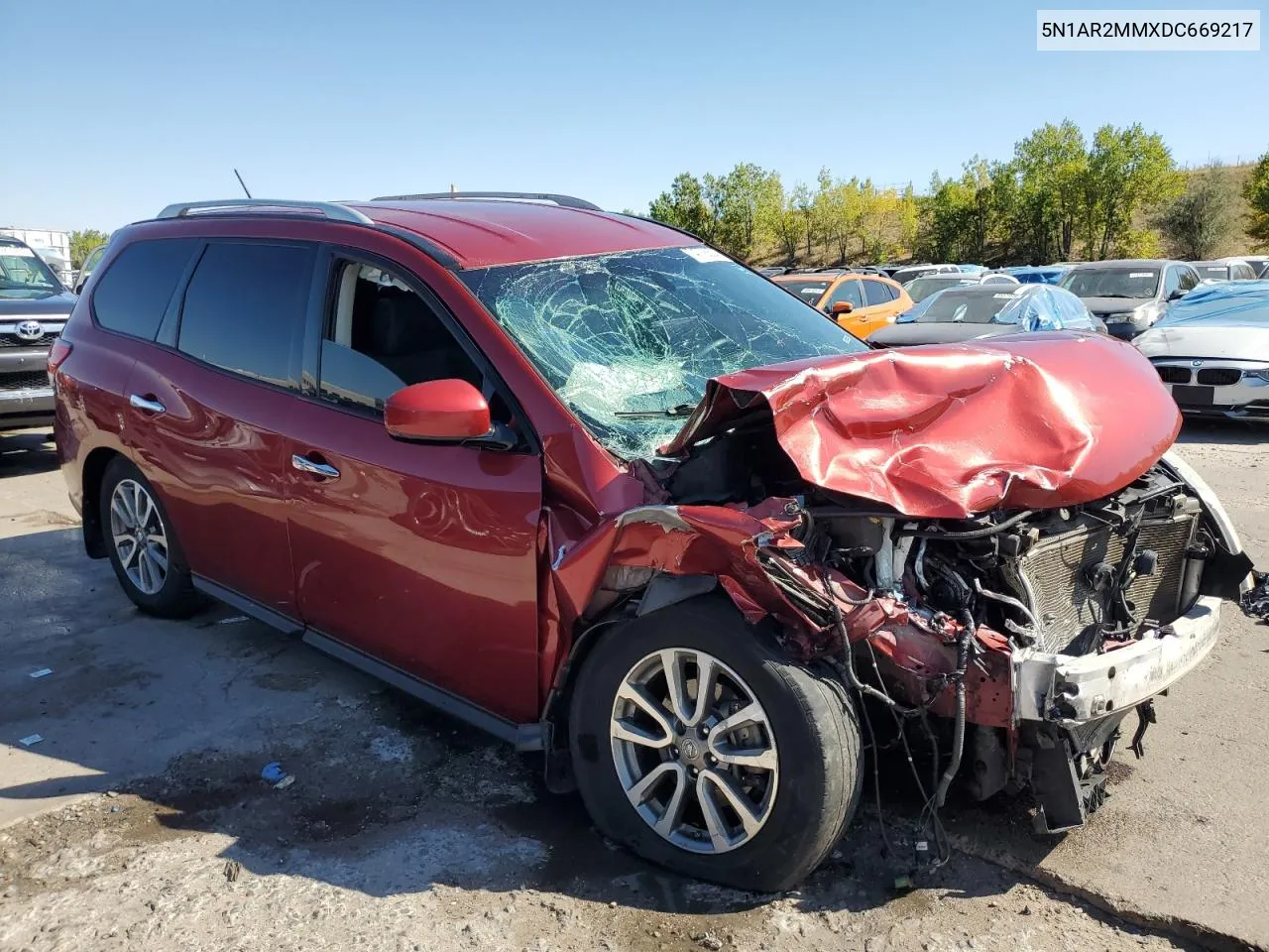 2013 Nissan Pathfinder S VIN: 5N1AR2MMXDC669217 Lot: 74778804