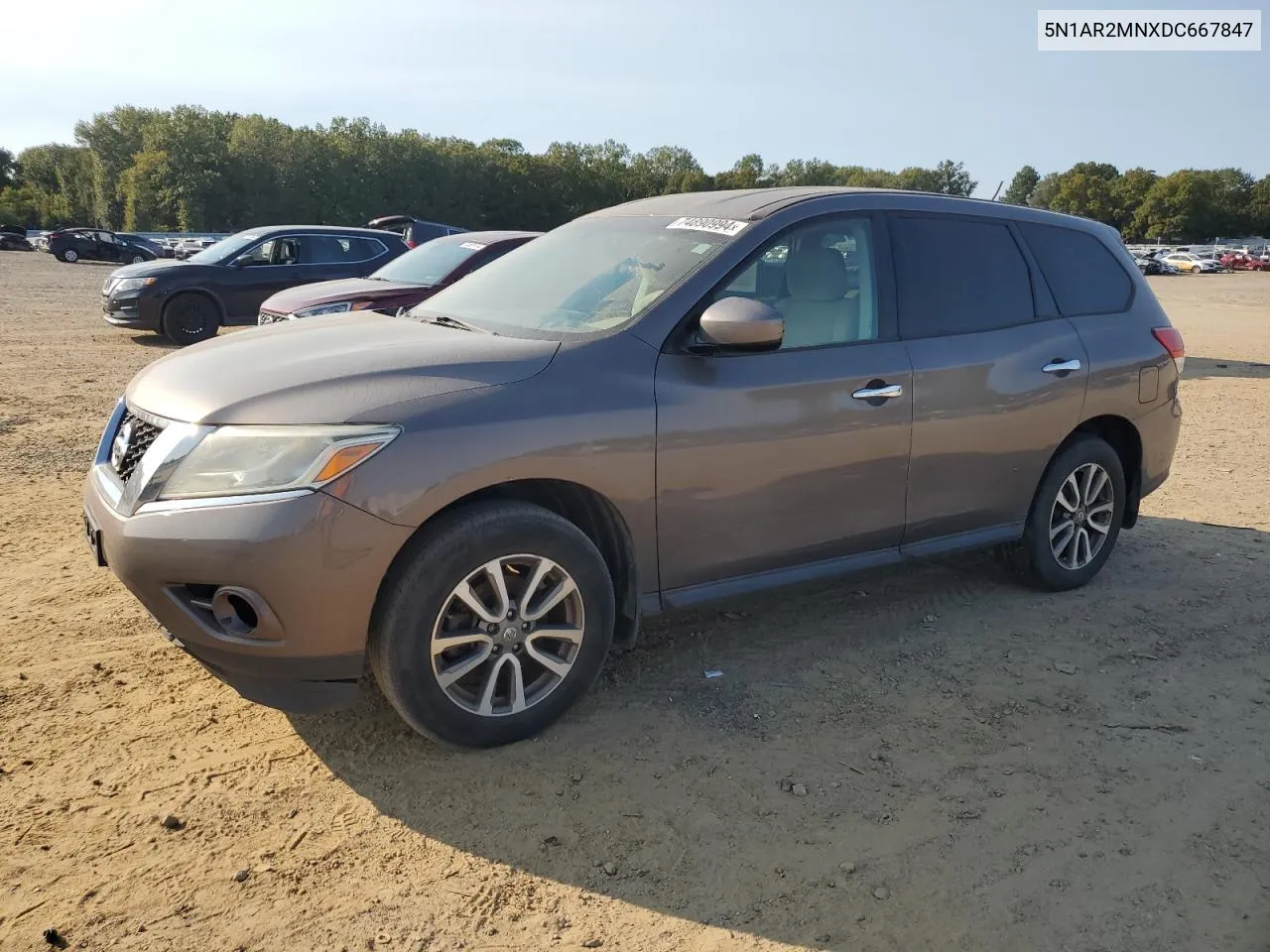 2013 Nissan Pathfinder S VIN: 5N1AR2MNXDC667847 Lot: 74890994