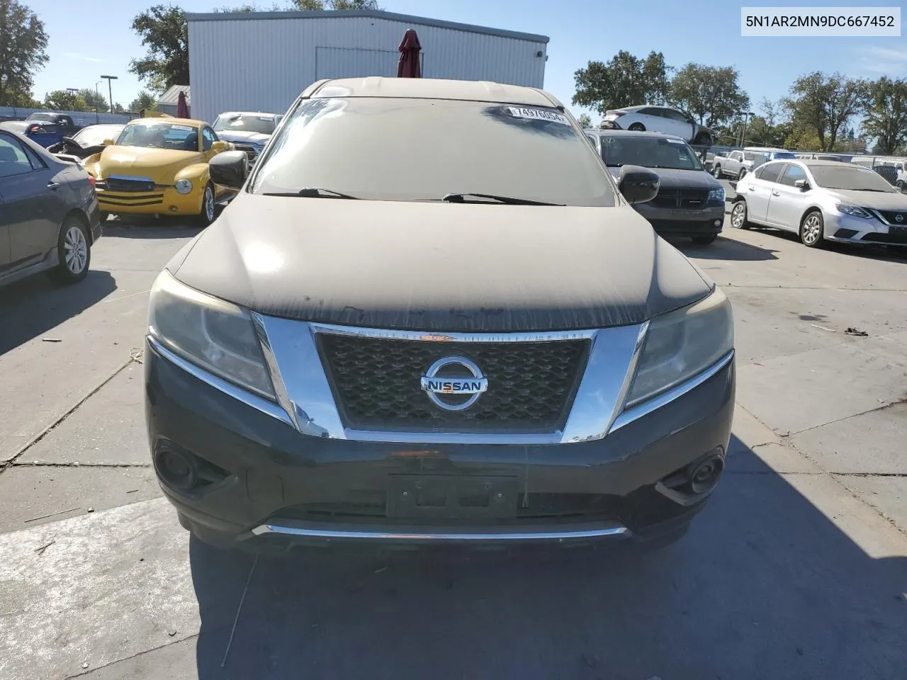 2013 Nissan Pathfinder S VIN: 5N1AR2MN9DC667452 Lot: 74976054