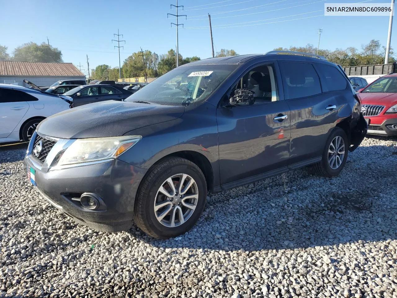 2013 Nissan Pathfinder S VIN: 5N1AR2MN8DC609896 Lot: 74995034