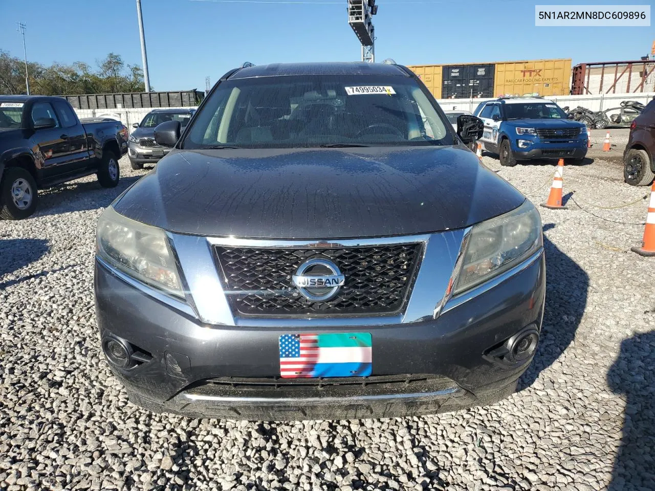 2013 Nissan Pathfinder S VIN: 5N1AR2MN8DC609896 Lot: 74995034